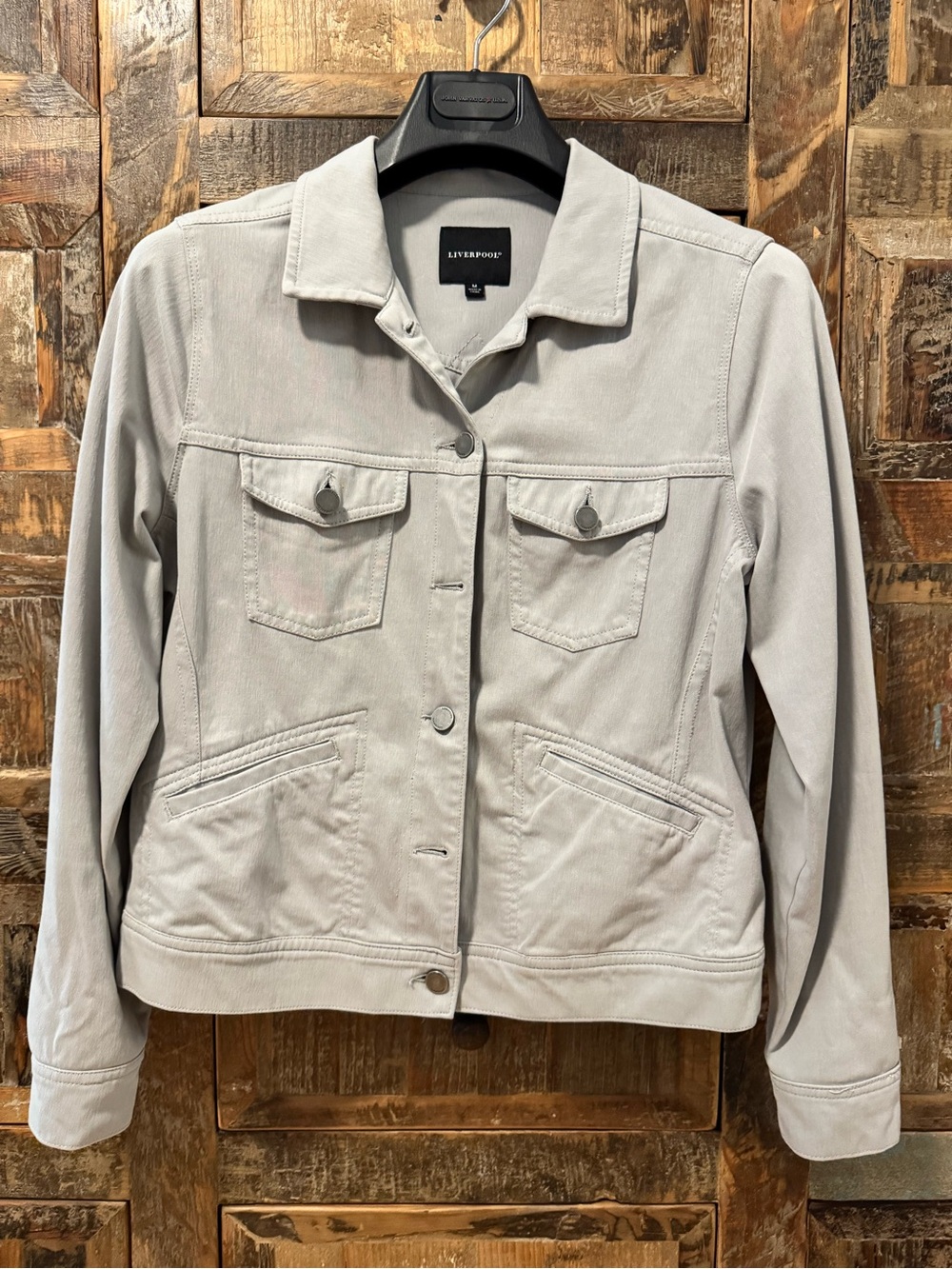 Liverpool Women's Light Gray Button Jacket